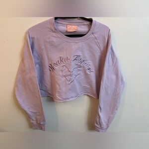 Hoaka Apparel Lilac Cropped Sweatshirt size xlarge